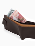 Портмоне мужское на магните, отдел для карт, купюр, коричневый - Фото 9