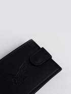 Портмоне мужское «Орёл», на кнопке, отдел для карт, монет, чёрное - Фото 4