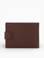 Портмоне мужское «Орёл», на кнопке, два отделения, коричневое - Фото 2