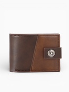 Портмоне мужское на магните, отдел для карт, монет, цвет коричневый - Фото 5