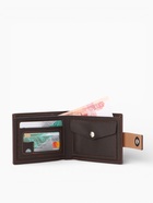 Портмоне мужское на магните, отдел для карт, монет, цвет коричневый - Фото 4