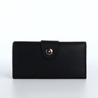 Портмоне мужское «Кайс», на магните, отдел для карт, монет, чёрное - Фото 6