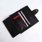 Портмоне мужское «Кайс», на магните, отдел для карт, монет, чёрное - Фото 2