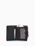 Кошелёк женский на кнопке, 12.5×2×9 см, однотонный, чёрный - Фото 3