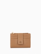 Кошелёк женский на кнопке, 12.5×2×9 см, однотонный, бежевый - Фото 8