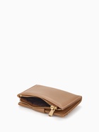 Кошелёк женский на кнопке, 12.5×2×9 см, однотонный, бежевый - Фото 6