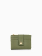 Кошелёк женский на кнопке, 12.5×2×9 см, однотонный, зелёный - Фото 8