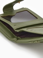 Кошелёк женский на кнопке, 12.5×2×9 см, однотонный, зелёный - Фото 4