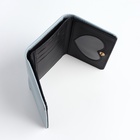 Кошелёк «Цветочек», маленький, для девочки, на кнопке, голубой - Фото 5