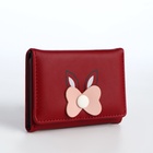 Кошелёк на кнопке, красный - Фото 2