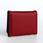 Кошелёк на кнопке, красный - Фото 3