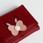 Кошелёк на кнопке, красный - Фото 4