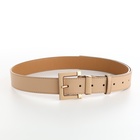 Ремень женский с винтом, 110×3 см, классическая пряжка в ремня, бежевый - Фото 8