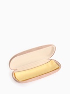 Футляр для очков на хлопушке, с рисунком, размер 16×6×3 см, бежевый - Фото 4