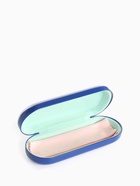 Футляр для очков на хлопушке, однотонный, размер 16×6×3.5 см, синий - Фото 2