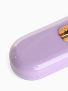 Футляр для очков на хлопушке, однотонный, размер 16×6×3.5 см, сиреневый - Фото 4