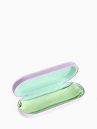 Футляр для очков на хлопушке, однотонный, размер 16×6×3.5 см, сиреневый - Фото 2