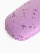 Футляр для очков на хлопушке, в клетку, размер 16×6×3 см, сиреневый - Фото 3