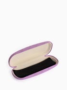 Футляр для очков на хлопушке, в клетку, размер 16×6×3 см, сиреневый - Фото 5