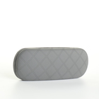 Футляр для очков на хлопушке, в клетку, размер 16×6×3 см, серый - Фото 4
