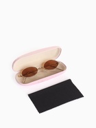 Футляр для очков на хлопушке, с цветочным принтом, размер 16×6×3 см, нежно-розовый - Фото 2