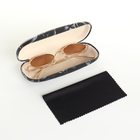 Футляр для очков на хлопушке, с цветочным принтом, размер 16×6×3 см, чёрный - Фото 2