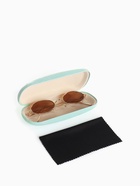 Футляр для очков на хлопушке, с цветочным принтом, размер 16×6×3 см, зелёный - Фото 2