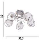 Люстра "Жаннета" 5х40Вт Е27 Хром МОДЕЛЬ: 2800064 - фото 25367650