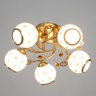 Люстра "Бэлл" 5х40Вт Е27 Золото МОДЕЛЬ: 2612356 - фото 25308241