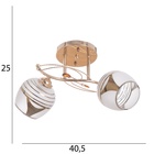 Люстра "Баффи" 2х40Вт Е27 Золото МОДЕЛЬ: 2751100 - фото 25367701