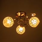 Люстра "Эбби" 3х40Вт Е27 Золото МОДЕЛЬ: 2612374 - фото 25390942