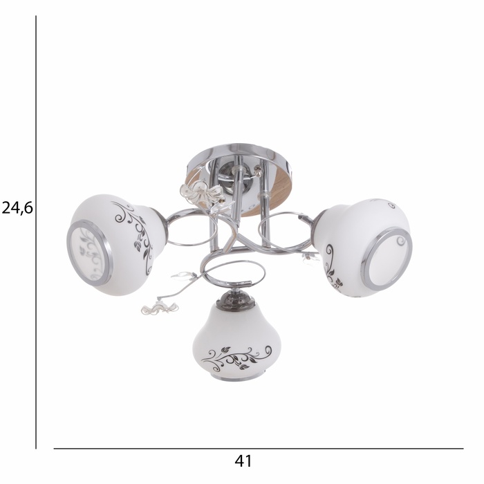 Люстра "Адена" 3х40Вт Е27 Хром МОДЕЛЬ: 2612380