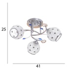Люстра "Бэлл" 3х40Вт Е27 Хром МОДЕЛЬ: 2612356 - фото 25382494