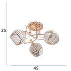 Люстра "Баффи" 3х40Вт Е27 Золото МОДЕЛЬ: 2751100 - фото 25367751