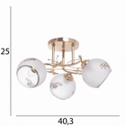 Люстра "Джаки" 3х40Вт Е27 Золото МОДЕЛЬ:2638717 - фото 25335352