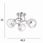 Люстра "Вики" 3х40Вт Е27 Хром МОДЕЛЬ: 2751102 - фото 25335371