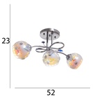 Люстра "Детта" 3х40Вт Е27 Хром МОДЕЛЬ: 2595290 - фото 25390956