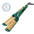 Стайлер Galaxy LINE GL 4648, 80 Вт, керамическое покрытие, d=16 мм, до 230°C, зелёный - Фото 1