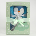 Подарочный набор «Пингвин»: комфортер 27 см + плед 71×125 см - Фото 3