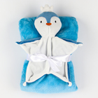 Подарочный набор «Пингвин»: комфортер 27 см + плед 71×125 см - Фото 4