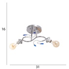 Люстра "Адайн" бп 2х40Вт Е27 Хром МОДЕЛЬ: 2612371 - фото 26423534