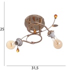 Люстра "Бони" БП 2х40Вт Е27 Золото МОДЕЛЬ:2638718 - фото 26423552