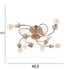 Люстра «Венда», БП, 8×40 Вт Е27, золото, МОДЕЛЬ: 2800089 - фото 25434027