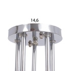 Люстра «Вега», БП, 5×40 Вт Е27, хром, МОДЕЛЬ: 2612357 - фото 26423661