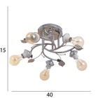 Люстра «Вега», БП, 5×40 Вт Е27, хром, МОДЕЛЬ: 2612357 - фото 26423666