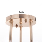 Люстра «Эбби», БП, 3×40 Вт Е27, золото, МОДЕЛЬ: 2612374 - фото 25408968