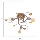 Люстра «Эбби», БП, 3×40 Вт Е27, золото, МОДЕЛЬ: 2612374 - фото 25408972