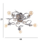 Люстра "Виола" бп 5х40Вт Е27 Хром МОДЕЛЬ: 2612379 - фото 26423685