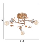 Люстра «Вивиан», БП, 3×40 Вт Е27, золото, МОДЕЛЬ: 2612358 - фото 25434045