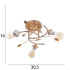 Люстра «Адель», БП, 3×40 Вт Е27, золото, МОДЕЛЬ: 2612361 - фото 26423733